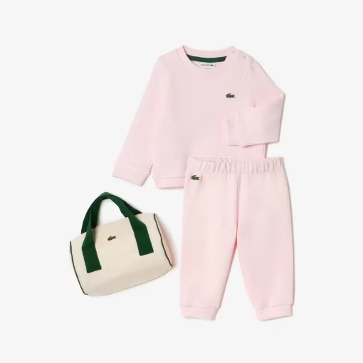 Lacoste Accessoires>Baby Jogger Set Aus Bio-Baumwolle Hellrosa T03