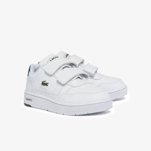 Lacoste Schuhe>Baby-Sneakers T-Clip Aus Synthetik White/Dark Green 1R5