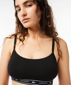 Lacoste Unterwäsche & Loungewear>Bandeau Bralette Mit Logo Schwarz 031