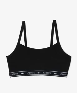 Lacoste Unterwäsche & Loungewear>Bandeau Bralette Mit Logo Schwarz 031