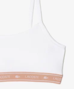 Lacoste Unterwäsche & Loungewear>Bandeau Bralette Mit Logo Weis 001