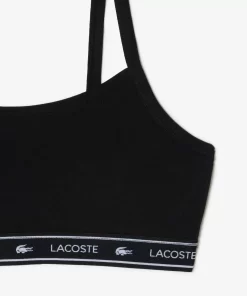 Lacoste Unterwäsche & Loungewear>Bandeau Bralette Mit Logo Schwarz 031