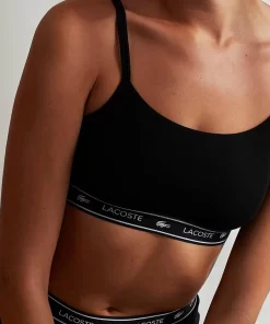 Lacoste Unterwäsche & Loungewear>Bandeau Bralette Mit Logo Schwarz 031