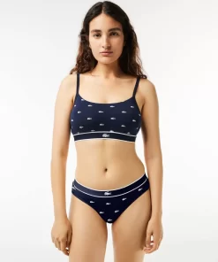 Lacoste Unterwäsche & Loungewear>Bandeau-Bralette Mit Mini Croc Navy Blau / Weis 525