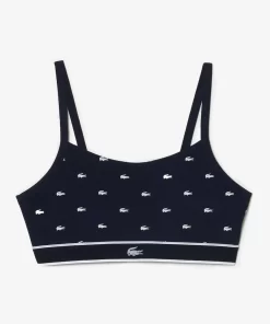 Lacoste Unterwäsche & Loungewear>Bandeau-Bralette Mit Mini Croc Navy Blau / Weis 525