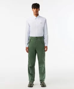 Lacoste Hosen & Shorts>Baumwoll Cargo-Hosen Dunkelgrun Smi