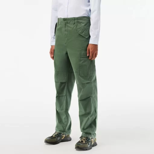 Lacoste Hosen & Shorts>Baumwoll Cargo-Hosen Dunkelgrun Smi