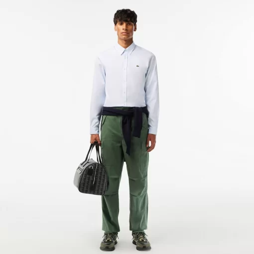 Lacoste Hosen & Shorts>Baumwoll Cargo-Hosen Dunkelgrun Smi