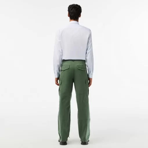 Lacoste Hosen & Shorts>Baumwoll Cargo-Hosen Dunkelgrun Smi