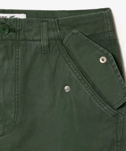 Lacoste Hosen & Shorts>Baumwoll Cargo-Hosen Dunkelgrun Smi