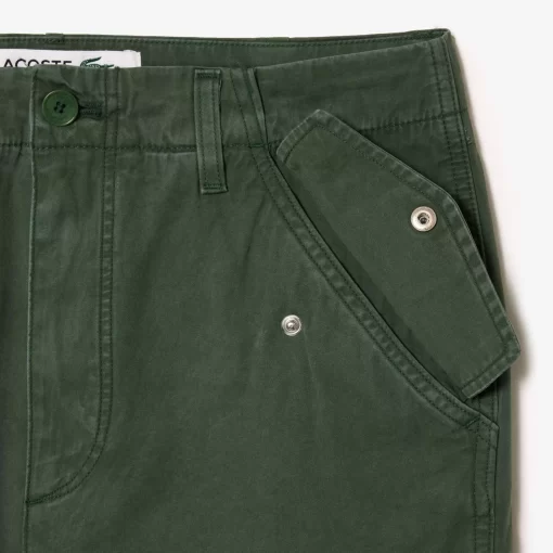 Lacoste Hosen & Shorts>Baumwoll Cargo-Hosen Dunkelgrun Smi