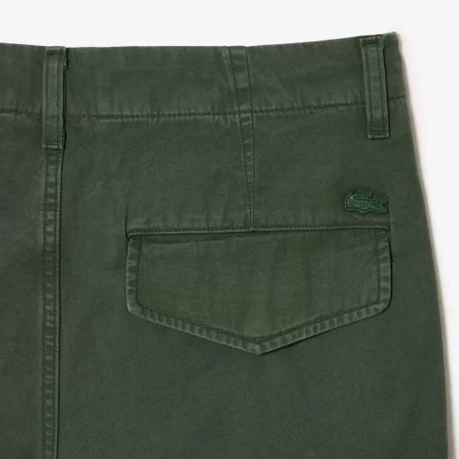 Lacoste Hosen & Shorts>Baumwoll Cargo-Hosen Dunkelgrun Smi