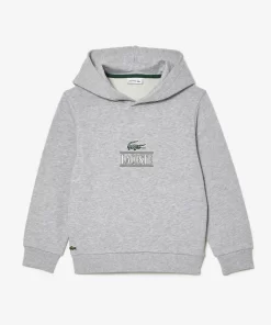 Lacoste Jungenkleidung>Baumwoll-Hoodie Heidekraut Grau Cca