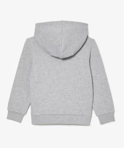 Lacoste Jungenkleidung>Baumwoll-Hoodie Heidekraut Grau Cca