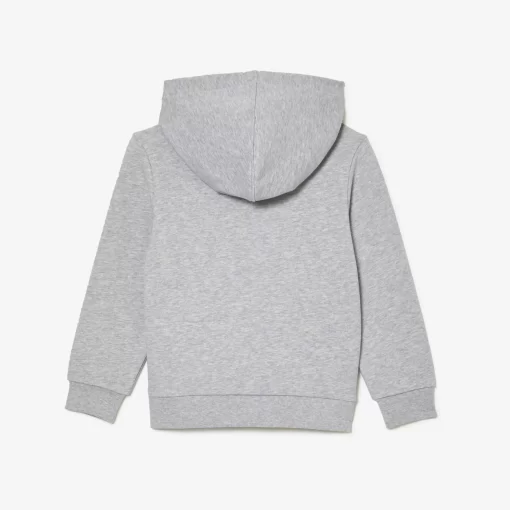 Lacoste Jungenkleidung>Baumwoll-Hoodie Heidekraut Grau Cca