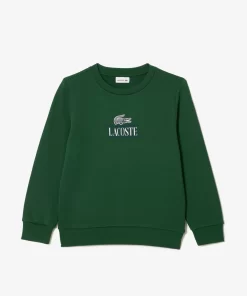 Lacoste Jungenkleidung>Baumwoll-Sweatshirt Mit Kultigem Aufdruck Grun 132