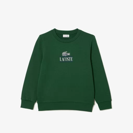 Lacoste Jungenkleidung>Baumwoll-Sweatshirt Mit Kultigem Aufdruck Grun 132