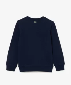 Lacoste Mädchenkleidung>Baumwoll-Sweatshirt Mit Kultigem Aufdruck Navy Blau 166