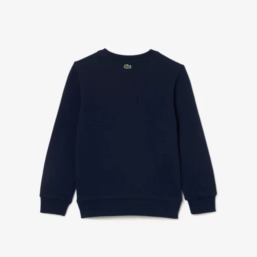 Lacoste Mädchenkleidung>Baumwoll-Sweatshirt Mit Kultigem Aufdruck Navy Blau 166