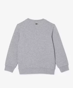 Lacoste Jungenkleidung>Baumwoll-Sweatshirt Mit Kultigem Aufdruck Heidekraut Grau Cca