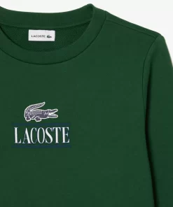 Lacoste Jungenkleidung>Baumwoll-Sweatshirt Mit Kultigem Aufdruck Grun 132