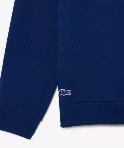 Lacoste Unterwäsche & Loungewear>Bedruckter Lounge-Hoodie Navy Blau / Weis H6B