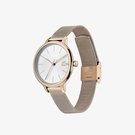 Lacoste Uhren>Cannes Damenuhr Mit Rose-Vergoldetem Band Gold 000