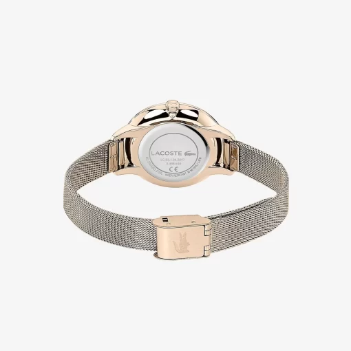 Lacoste Uhren>Cannes Damenuhr Mit Rose-Vergoldetem Band Gold 000