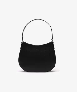 Lacoste Crossbody Taschen>Chantaco Classics Hobo Leder-Handtasche Black 000