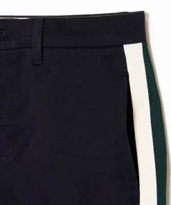 Lacoste Hosen & Shorts>Chinohosen Mit Kontraststreifen Navy Blau Hde