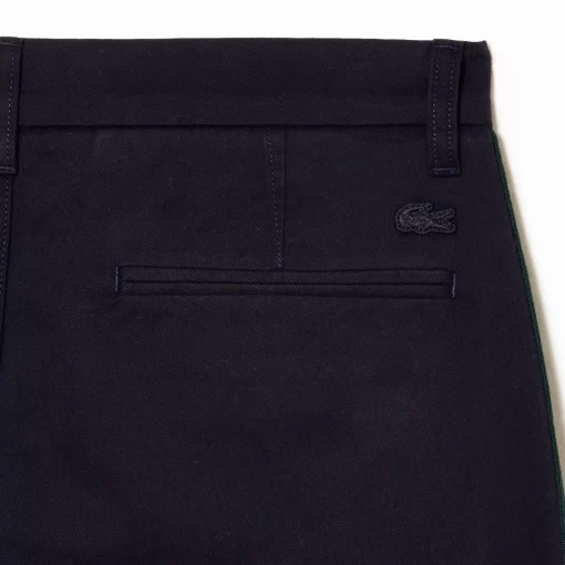 Lacoste Hosen & Shorts>Chinohosen Mit Kontraststreifen Navy Blau Hde