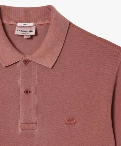 Lacoste Poloshirts>Classic Fit Poloshirt Aus Baumwoll-Pique Rosa Rzi