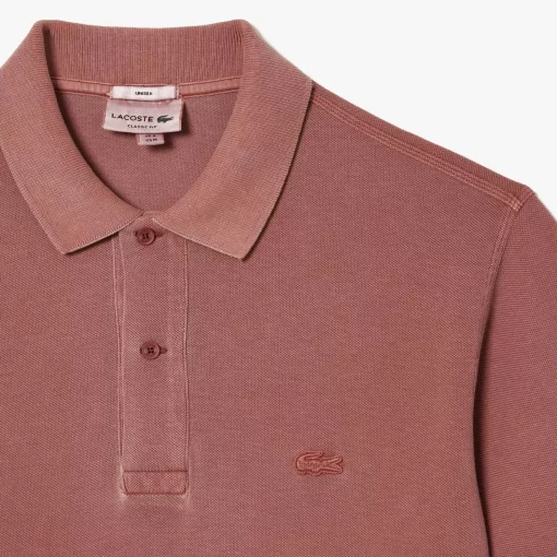 Lacoste Poloshirts>Classic Fit Poloshirt Aus Baumwoll-Pique Rosa Rzi