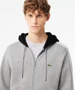 Lacoste Sweatshirts>Colourblock Jogging-Hoodie Heidekraut Grau / Schwarz / Weis Sj1