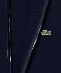 Lacoste Sweatshirts>Colourblock Jogging-Hoodie Navy Blau / Burgunder / Weis Pig