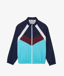 Lacoste Mädchenkleidung>Colourblock-Jacke Aus Recycelten Fasern Navy Blau / Weis / Burgunder / Blau P1I