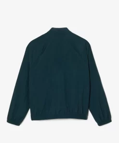 Lacoste Mädchenkleidung>Colourblock-Jacke Aus Recycelten Fasern Grun / Neongelb / Weis / Dunkelgrun Nti