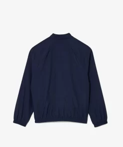 Lacoste Mädchenkleidung>Colourblock-Jacke Aus Recycelten Fasern Navy Blau / Weis / Burgunder / Blau P1I