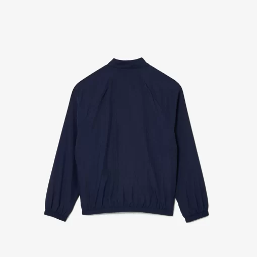 Lacoste Mädchenkleidung>Colourblock-Jacke Aus Recycelten Fasern Navy Blau / Weis / Burgunder / Blau P1I