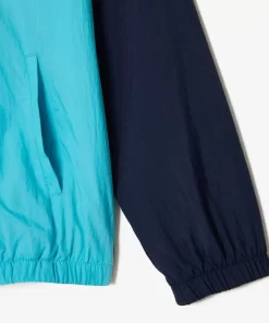 Lacoste Mädchenkleidung>Colourblock-Jacke Aus Recycelten Fasern Navy Blau / Weis / Burgunder / Blau P1I