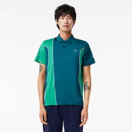 Lacoste Tennis>Colour-Block-Poloshirt Sport X Novak Djokovic Grun Kxd