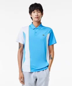 Lacoste Tennis>Colour-Block-Poloshirt Sport X Novak Djokovic Blau / Weis 26F