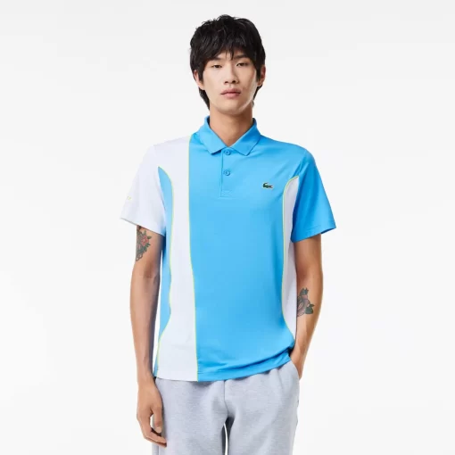 Lacoste Tennis>Colour-Block-Poloshirt Sport X Novak Djokovic Blau / Weis 26F