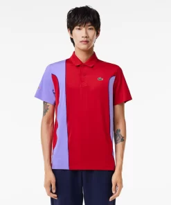 Lacoste Tennis>Colour-Block-Poloshirt Sport X Novak Djokovic Rot / Lila Y01