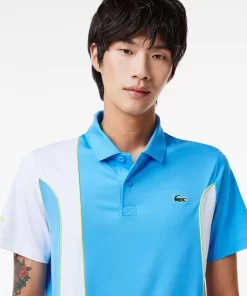 Lacoste Tennis>Colour-Block-Poloshirt Sport X Novak Djokovic Blau / Weis 26F