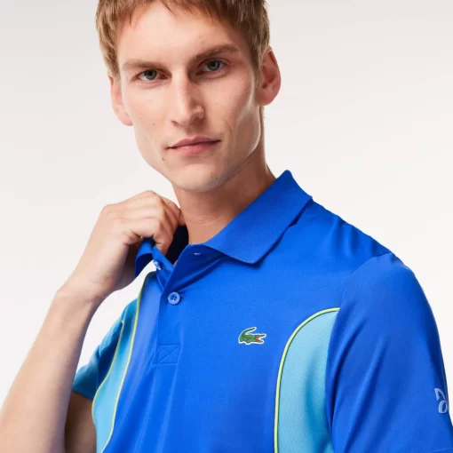 Lacoste Tennis>Colour-Block-Poloshirt Sport X Novak Djokovic Blau X18