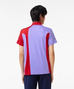 Lacoste Tennis>Colour-Block-Poloshirt Sport X Novak Djokovic Rot / Lila Y01