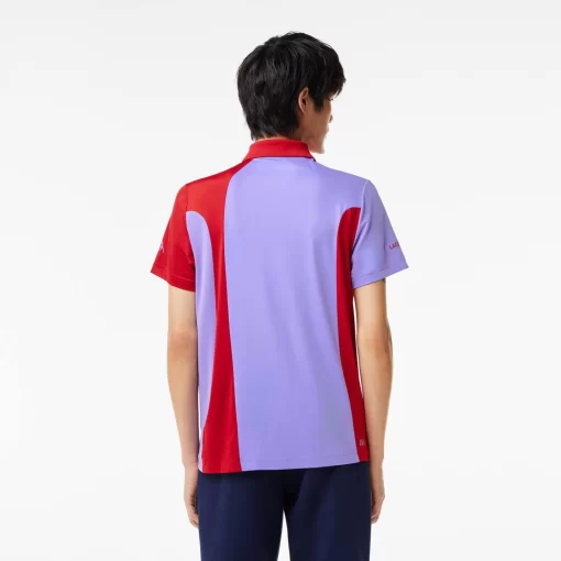 Lacoste Tennis>Colour-Block-Poloshirt Sport X Novak Djokovic Rot / Lila Y01