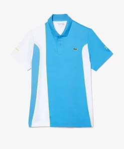 Lacoste Tennis>Colour-Block-Poloshirt Sport X Novak Djokovic Blau / Weis 26F