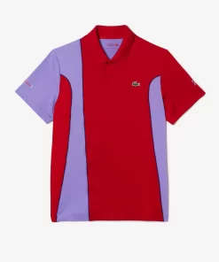 Lacoste Tennis>Colour-Block-Poloshirt Sport X Novak Djokovic Rot / Lila Y01